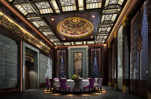 平谷低调奢华的新中式酒店设计效果图