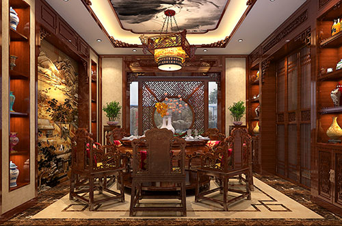 平谷温馨雅致的古典中式家庭装修设计效果图